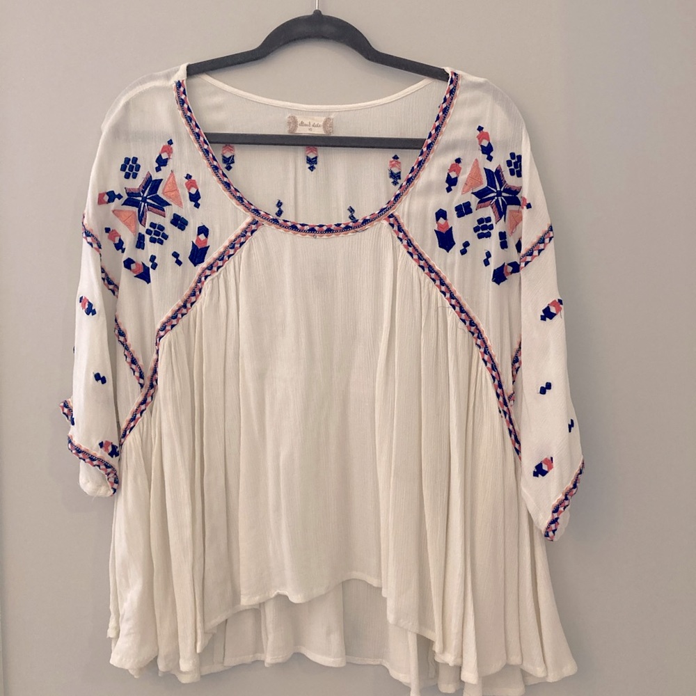 Altaird state, x-small, white, Flowy, top